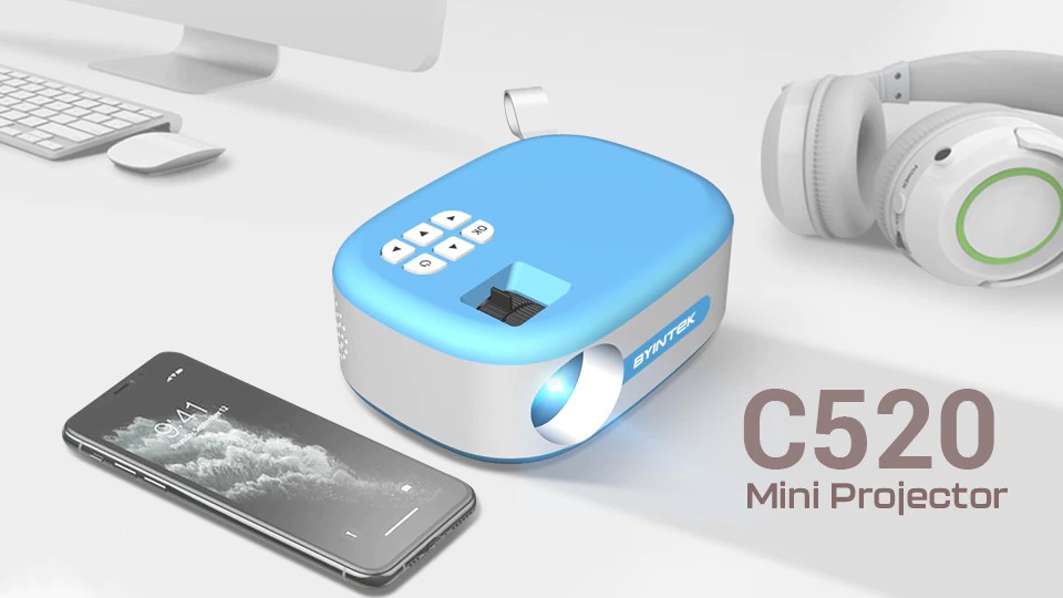 BYINTEK C520 projector- 200 inch screenless TV